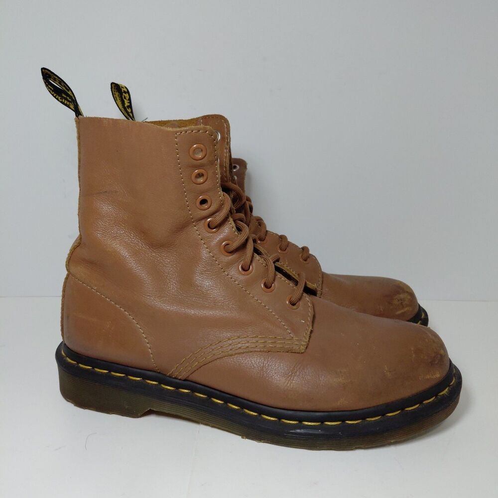 Dr. Martens Pascal Classic Brown Soft Leather Boots US 8 Women
